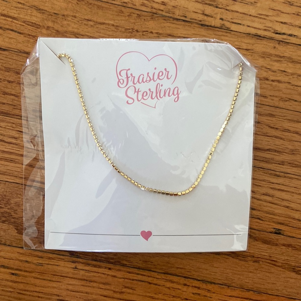 Frasier Sterling Gold Chain Necklace
